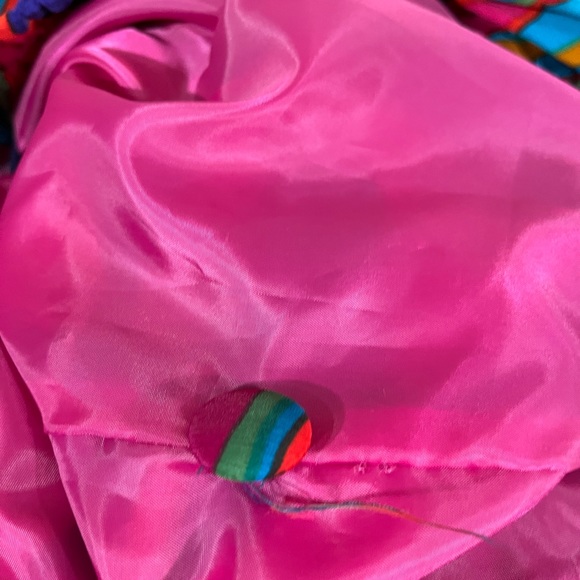 Wild wacky colorful vintage button up woman’s blouse and or jacket size 12 - Picture 3 of 10